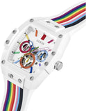 Buy Shop Guess Phoenix Analog White Dial White Silicone Strap Watch for Men - GW0720G1 USA Online