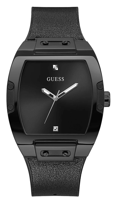 Buy Shop Guess Phoenix Black Dial Black Rubber Strap Watch for Men - GW0386G1 USA Online