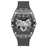 Buy Shop Guess Phoenix Multifunction Black Dial Black Rubber Strap Watch for Men - GW0203G3 USA Online