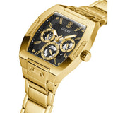 Buy Shop Guess Phoenix Multi Function Black Dial Gold Steel Strap Watch for Men - GW0456G1 USA Online