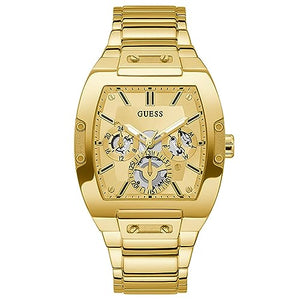 Buy Shop Guess Phoenix Multi Function Gold Dial Gold Steel Strap Watch for Men - GW0456G2 USA Online