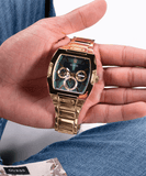 Buy Shop Guess Phoenix Multi Function Green Dial Gold Steel Strap Watch for Men - GW0456G3 USA Online