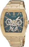 Buy Shop Guess Phoenix Multi Function Green Dial Gold Steel Strap Watch for Men - GW0456G3 USA Online