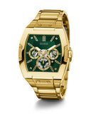 Buy Shop Guess Phoenix Multi Function Green Dial Gold Steel Strap Watch for Men - GW0456G3 USA Online