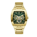 Buy Shop Guess Phoenix Multi Function Green Dial Gold Steel Strap Watch for Men - GW0456G3 USA Online
