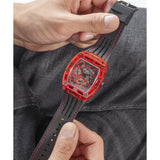 Buy Shop Guess Phoenix Multifunction Analog Red Dial Black Silicone Strap Watch For Men - GW0499G4 USA Online