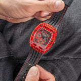 Buy Shop Guess Phoenix Multifunction Analog Red Dial Black Silicone Strap Watch For Men - GW0499G4 USA Online