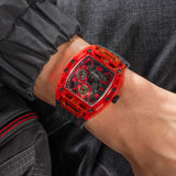 Buy Shop Guess Phoenix Multifunction Analog Red Dial Black Silicone Strap Watch For Men - GW0499G4 USA Online