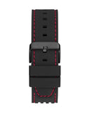 Buy Shop Guess Phoenix Multifunction Analog Red Dial Black Silicone Strap Watch For Men - GW0499G4 USA Online