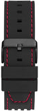 Buy Shop Guess Phoenix Multifunction Analog Red Dial Black Silicone Strap Watch For Men - GW0499G4 USA Online