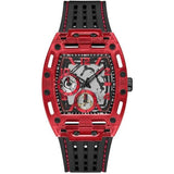 Buy Shop Guess Phoenix Multifunction Analog Red Dial Black Silicone Strap Watch For Men - GW0499G4 USA Online