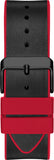 Buy Shop Guess Phoenix Multifunction Black Dial Black & Red Rubber Strap Watch for Men - GW0202G7 USA Online