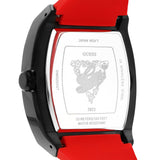 Buy Shop Guess Phoenix Multifunction Black Dial Black & Red Rubber Strap Watch for Men - GW0202G7 USA Online