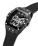 Buy Shop Guess Phoenix Multifunction Black Dial Black Rubber Strap Watch for Men - GW0203G3 USA Online