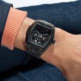 Buy Shop Guess Phoenix Multifunction Black Dial Black Silicone Strap Watch For Men - GW0203G8 USA Online