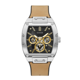 Buy Shop Guess Phoenix Multifunction Black Dial Brown Leather Strap Watch for Men - GW0202G3 USA Online