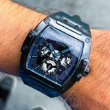 Buy Shop Guess Phoenix Multifunction Black Dial Grey Silicone Strap Watch For Men - GW0203G9 USA Online