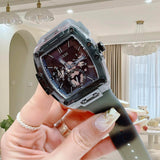 Buy Shop Guess Phoenix Multifunction Black Dial Grey Silicone Strap Watch For Men - GW0203G9 USA Online