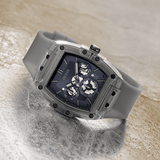 Buy Shop Guess Phoenix Multifunction Black Dial Grey Silicone Strap Watch For Men - GW0203G9 USA Online