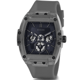 Buy Shop Guess Phoenix Multifunction Black Dial Grey Silicone Strap Watch For Men - GW0203G9 USA Online