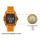 Buy Shop Guess Phoenix Multifunction Black Dial Orange Rubber Strap Watch For Men - GW0203G10 USA Online