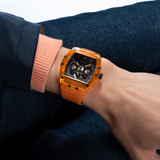 Buy Shop Guess Phoenix Multifunction Black Dial Orange Rubber Strap Watch For Men - GW0203G10 USA Online