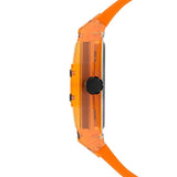 Buy Shop Guess Phoenix Multifunction Black Dial Orange Rubber Strap Watch For Men - GW0203G10 USA Online