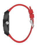 Buy Shop Guess Phoenix Multifunction Black Dial Red Rubber Strap Watch for Men - GW0203G4 USA Online