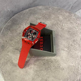 Buy Shop Guess Phoenix Multifunction Black Dial Red Rubber Strap Watch for Men - GW0203G5 USA Online