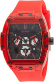 Buy Shop Guess Phoenix Multifunction Black Dial Red Rubber Strap Watch for Men - GW0203G5 USA Online