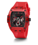 Buy Shop Guess Phoenix Multifunction Black Dial Red Rubber Strap Watch for Men - GW0203G5 USA Online