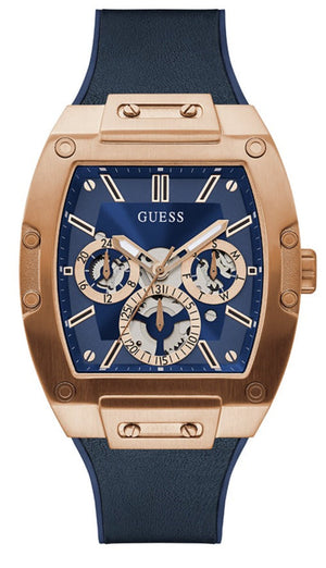Buy Shop Guess Phoenix Multifunction Blue Dial Blue Rubber Strap Watch for Men - GW0202G4 USA Online