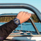 Buy Shop Guess Phoenix Multifunction Blue Dial Blue Rubber Strap Watch for Men - GW0203G7 USA Online