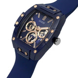 Buy Shop Guess Phoenix Multifunction Blue Dial Blue Rubber Strap Watch for Men - GW0203G7 USA Online
