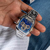Buy Shop Guess Phoenix Multifunction Blue Dial Silver Steel Strap Watch For Men - GW0456G5 USA Online