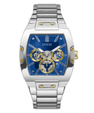 Buy Shop Guess Phoenix Multifunction Blue Dial Silver Steel Strap Watch For Men - GW0456G5 USA Online