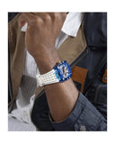 Buy Shop Guess Phoenix Multifunction Blue Dial White Rubber Strap Watch for Men - GW0499G6 USA Online