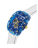 Buy Shop Guess Phoenix Multifunction Blue Dial White Rubber Strap Watch for Men - GW0499G6 USA Online