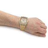 Buy Shop Guess Phoenix Multifunction Crystals Gold Dial Gold Steel Strap Watch For Men - GW0094G2 USA Online