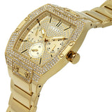 Buy Shop Guess Phoenix Multifunction Crystals Gold Dial Gold Steel Strap Watch For Men - GW0094G2 USA Online