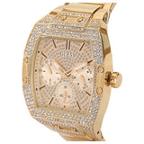 Buy Shop Guess Phoenix Multifunction Crystals Gold Dial Gold Steel Strap Watch For Men - GW0094G2 USA Online