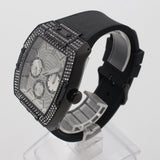 Buy Shop Guess Phoenix Multifunction Crystals Silver Dial Black Steel Strap Watch For Men - GW0094G3 USA Online