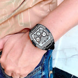 Buy Shop Guess Phoenix Multifunction Silver Dial Black Silicone Strap Watch For Men - GW0048G1 USA Online