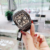 Buy Shop Guess Phoenix Multifunction Silver Dial Black Silicone Strap Watch For Men - GW0048G1 USA Online