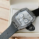 Buy Shop Guess Phoenix Multifunction Silver Dial Black Silicone Strap Watch For Men - GW0048G1 USA Online