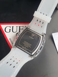 Buy Shop Guess Phoenix Quartz Burgundy Dial Transparent Silicone Strap Watch For Men - GW0499G9 USA Online