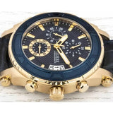 Buy Shop Guess Pinnacle Chronograph Quartz Blue Dial Blue Leather Strap Watch For Men - W0673G2 USA Online