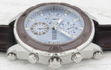 Buy Shop Guess Pinnacle Chronograph Quartz Blue Dial Brown Leather Strap Watch For Men - W0673G1 USA Online