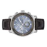 Buy Shop Guess Pinnacle Chronograph Quartz Blue Dial Brown Leather Strap Watch For Men - W0673G1 USA Online