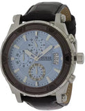 Buy Shop Guess Pinnacle Chronograph Quartz Blue Dial Brown Leather Strap Watch For Men - W0673G1 USA Online